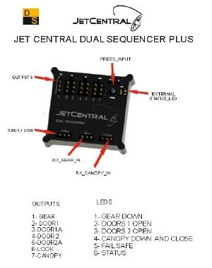 Sequenciador c/ Fail Safe Jetcentral Dual Sequencer Sbus