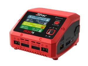 Carregador inteligente Hitec multifuncional CA/CC HRC44354 RDX4 c/ 4 Portas