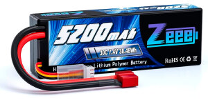 Bateria LiPo 2s de 7,4v 5.200mAh 30C XT60