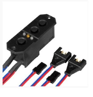 Central de Controle PowerBox Sensor p/ 2 Baterias Conector MPX/JR 7,4V (6321)