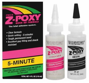 Cola Epóxi ZAP Cura 5min (2 x 59 g) Z-Poxy PT-37